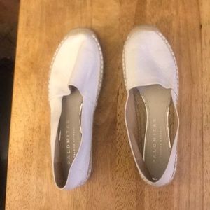 White leather espadrilles